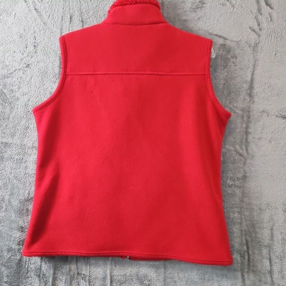 jane ashley vest Red Lg fleece full zip - Picture 7 of 10